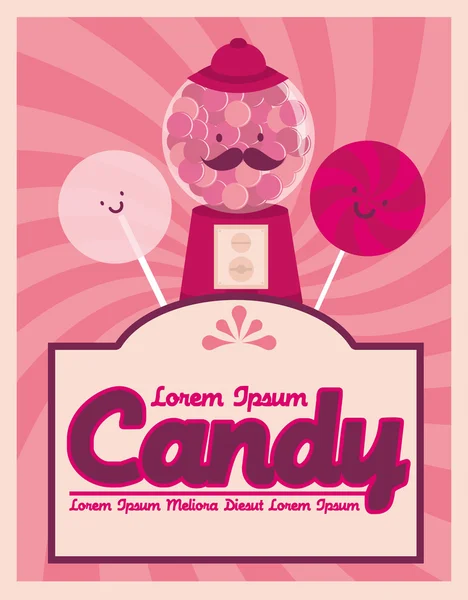 Candy sablon — Stock Vector