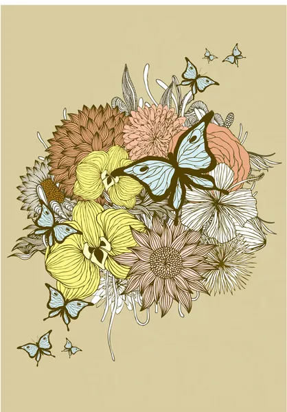 Ramo de flores — Archivo Imágenes Vectoriales