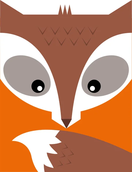 Fuchs-Illustration — Stockvektor