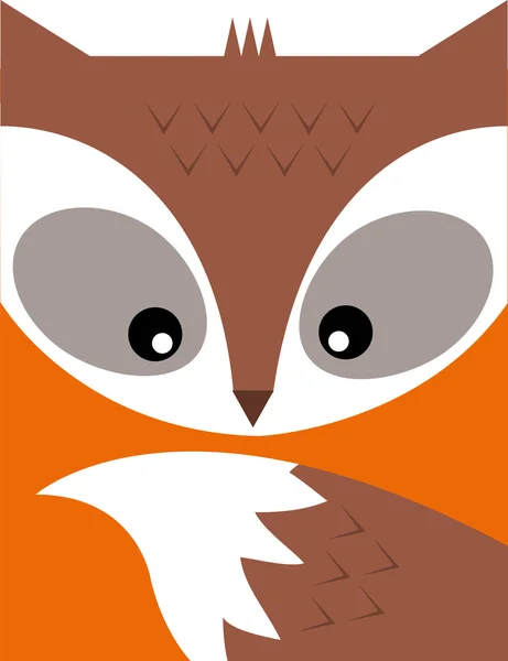 Fox Ilustración — Vector de stock