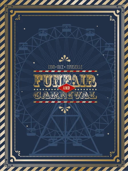 Feria de diversión vintage — Vector de stock