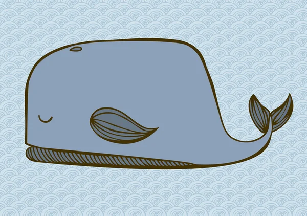 Ballena — Vector de stock