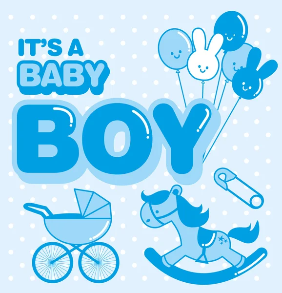 Vorlage für Baby Boy — Stockvektor