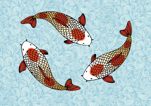 Ryby Koi — Wektor stockowy