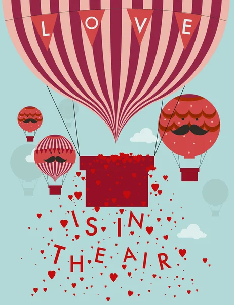 Globos de aire caliente — Vector de stock