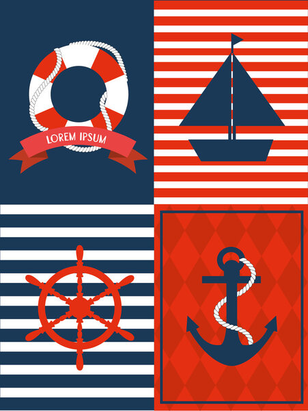 Морской шаблон
