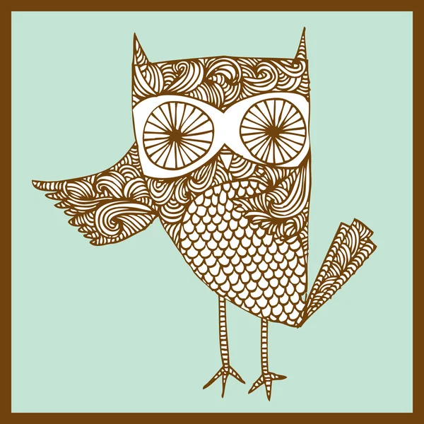 Owl illustration — Stock Vector