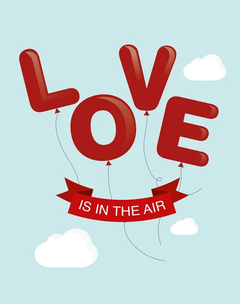 L'amore è nell'aria — Vettoriale Stock