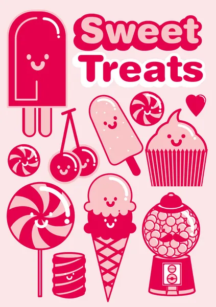 Sweet treats — Stock Vector