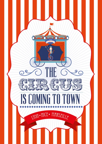 Affiche de cirque — Image vectorielle