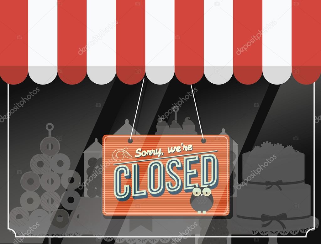 Shopfront closed