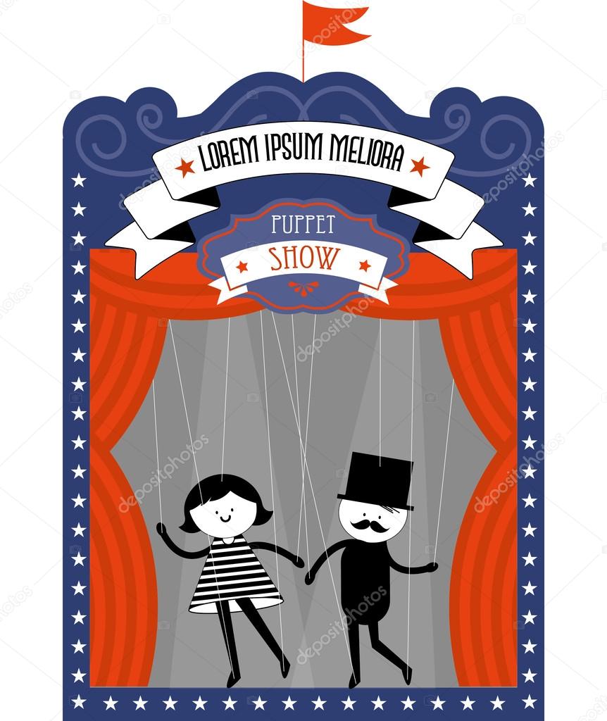 Puppet show poster Stock Vector Image by ©nglyeyee 44898531