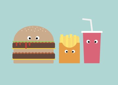 Burger template clipart