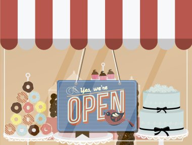 Shopfront açık tabela