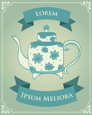 Vintage çay poster