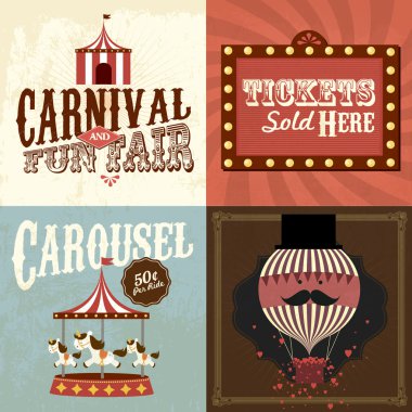 Vintage carnival clipart