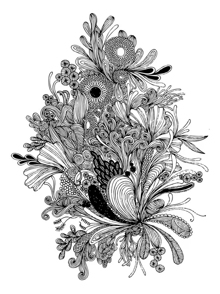 Ilustración floral — Archivo Imágenes Vectoriales