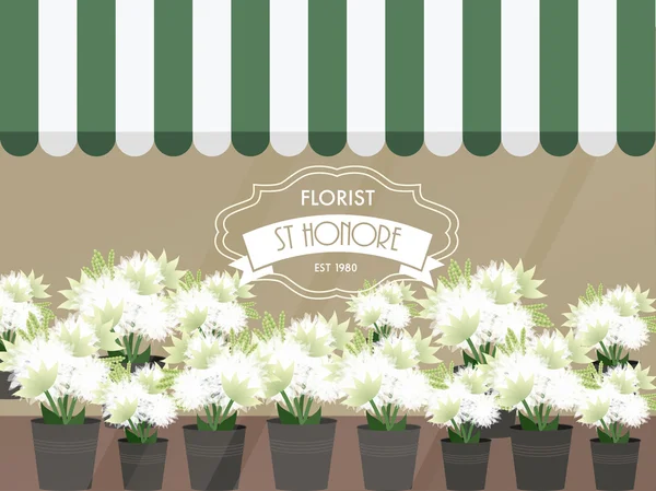Florist shop — Stock Vector