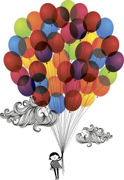 Красочные воздушные шары — стоковый вектор