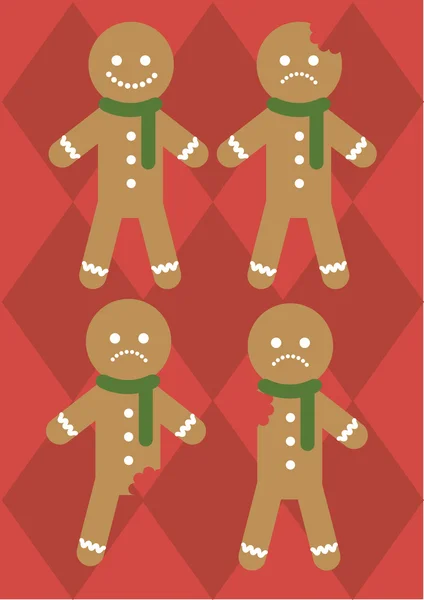 Gingerbread man — Stockvector