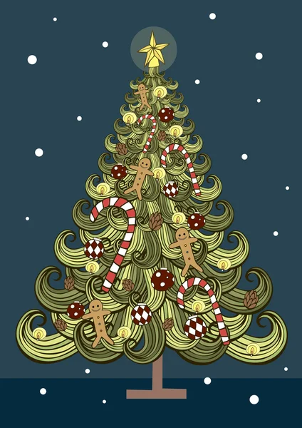 Karácsonyfa — Stock Vector