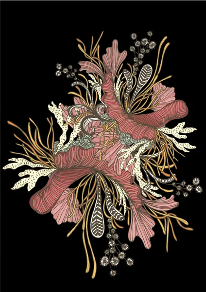 Motif floral — Image vectorielle