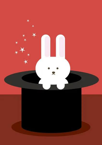 Lapin au chapeau — Image vectorielle