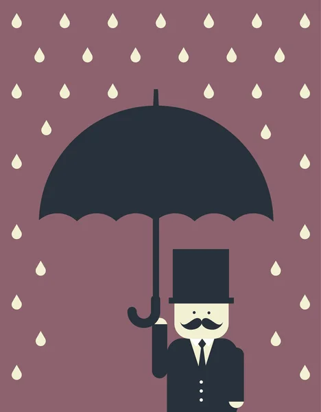 Guarda-chuva de chuva —  Vetores de Stock
