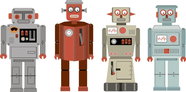 Robot vintage — Image vectorielle