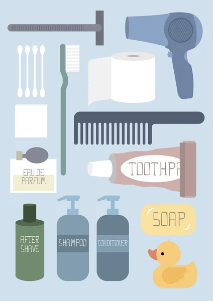 Produtos de higiene pessoal — Vetor de Stock