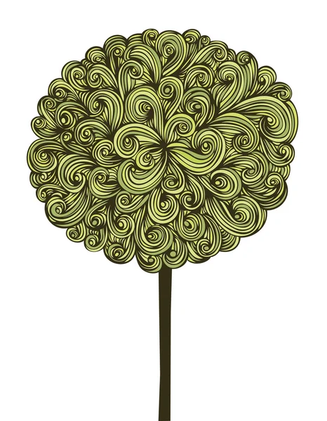 Árbol verde — Vector de stock