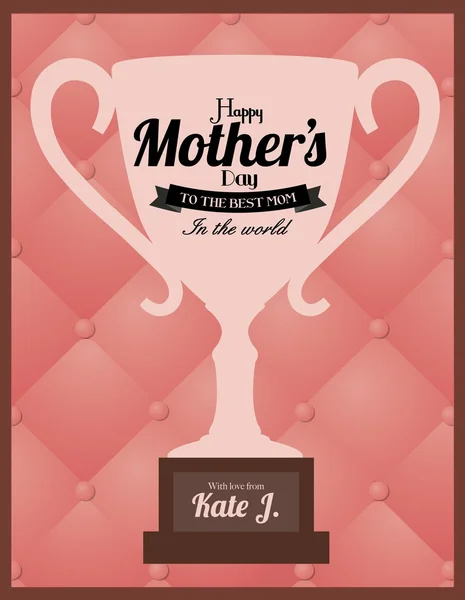 Tarjeta de felicitación del Día de la Madre — Vector de stock