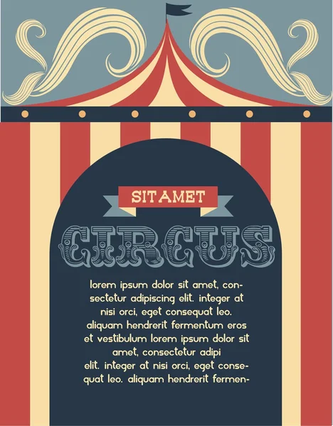 Circo Vintage — Archivo Imágenes Vectoriales