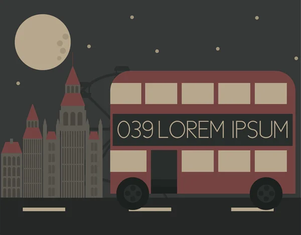 Double decker bus Stock Illustration