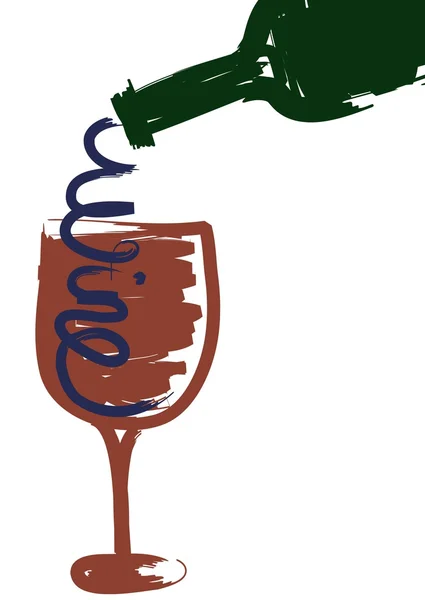 Sklenice na víno — Stockový vektor