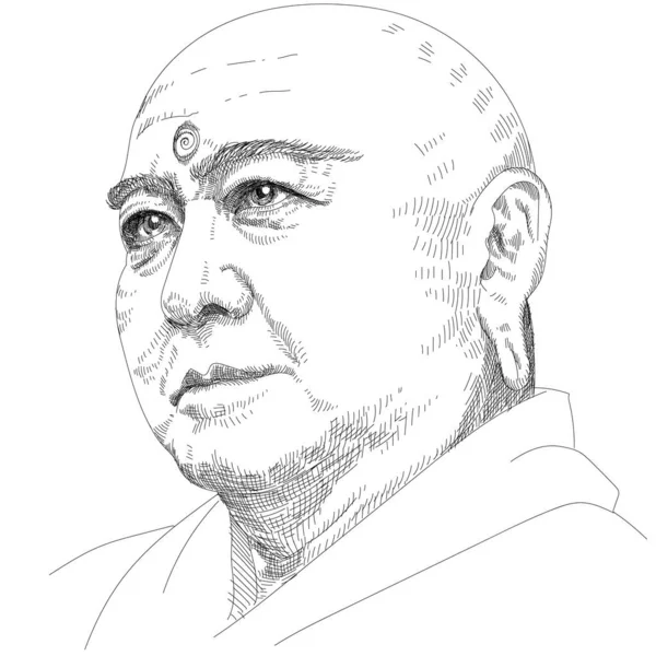 Bouddha Est Une Figure Clé Bouddhisme — Image vectorielle