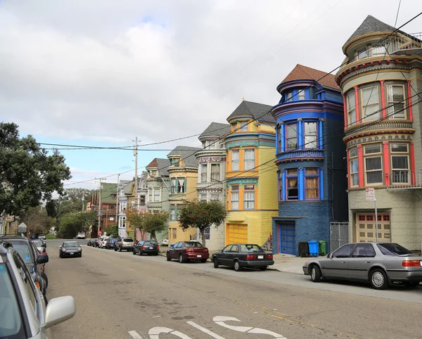 San francisco viktorianska hus — Stockfoto