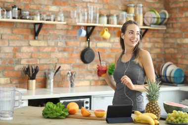 Food vlogger in the kitchen