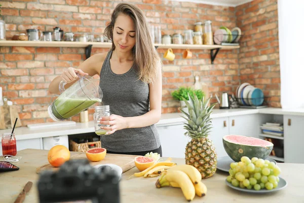 Food Vlogger Kitchen — Stock Photo, Image