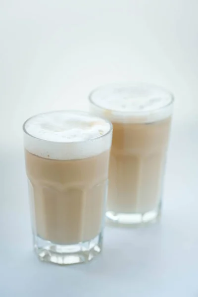 Delicious Latte Milk Foam Top — Stockfoto