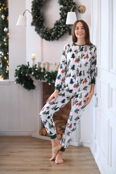 Fashion Beautiful Girl Pajama — Stock Photo, Image