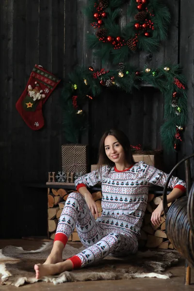 Fashion Beautiful Girl Pajama — Stock Photo, Image