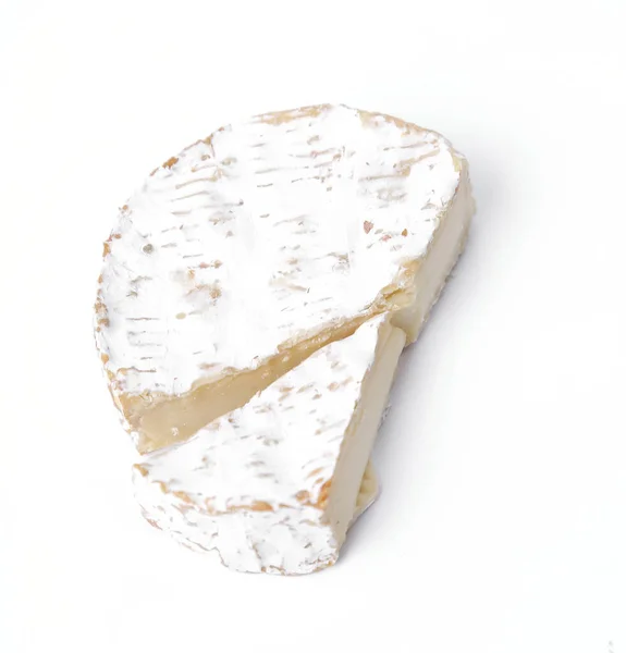 Brânză Delicioasă Fundal Alb — Fotografie, imagine de stoc