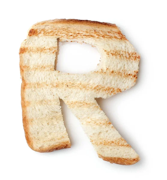 Pečené Chlebové Dopisy Stole — Stock fotografie
