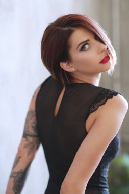 Beauty. Beautiful girl with tattoo