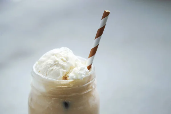 Café Latte Sobre Mesa — Foto de Stock