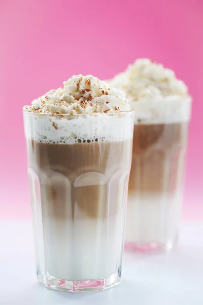 Café Frappe Caramelo Sobre Mesa — Foto de Stock