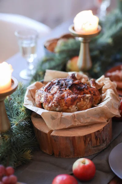 Christmas Day Celebration Dinner Group Friends — Stock Photo, Image