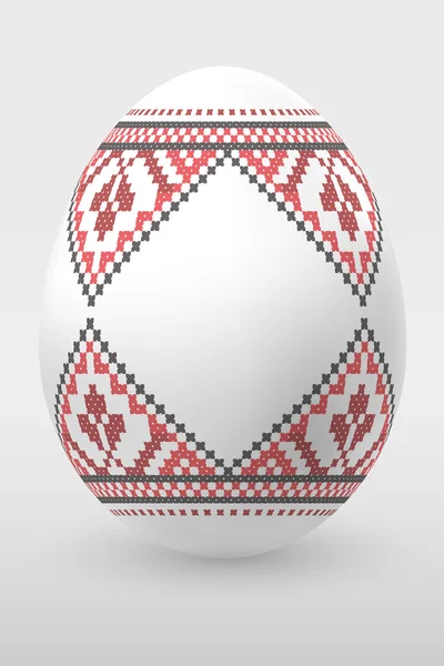 Uovo bianco grande — Vettoriale Stock