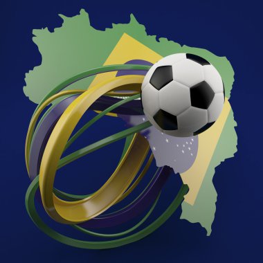 Futbol yeşil Brezilya anahat karşı